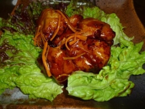 淡白な鶏胸肉を使って　甘辛唐揚げ